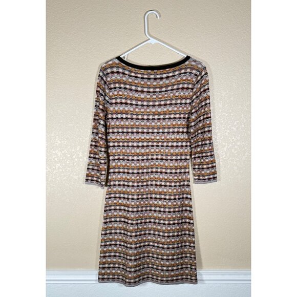 Missoni Geometric Striped Knit Midi Dress Multicolor - Picture 8 of 11